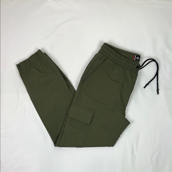 Akademiks Other - Akademiks Men Medium Olive Green Cargo Jogger Pockets‎ Pant Drawstring Tie Waist